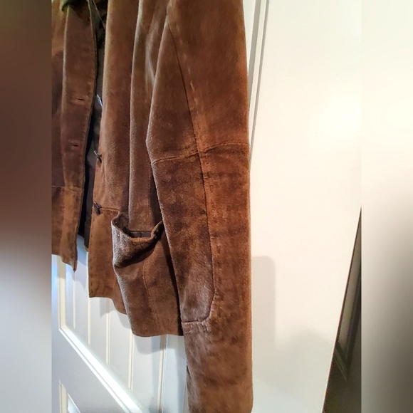 Leather long skirt with jacket - Picture 5 of 8